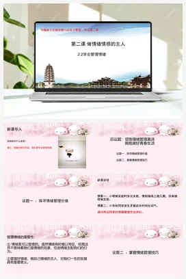 【议题式】2.2学会管理情绪 教学课件+教学设计+素材