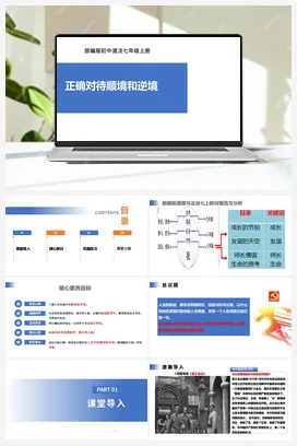 【公开课】道法七上 4.12.2《正确对待顺境和逆境》课件+教案+视频