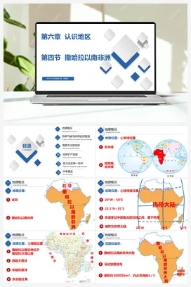 6.4 撒哈拉以南非洲 精品课件+练习 中图版 初中地理八年级下册