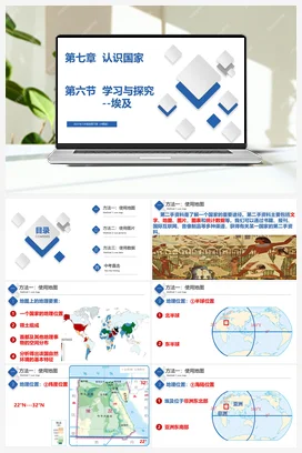 7.6 学习与探究—走进埃及 精品课件+练习 中图版 初中地理八年级下册