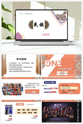 1.3民族 课件+分层练习 人教版 初中地理八年级上册