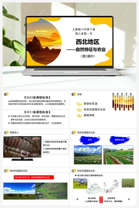 8.1.2 西北地区的自然特征与农业（第2课时） 课件 人教版初中地理八年级下册