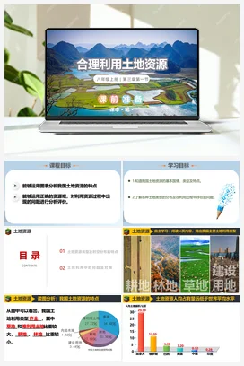 3.1合理利用土地资源 课件 商务星球版 初中地理 八年级上册