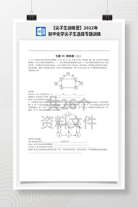 【尖子生训练营】2022年初中化学尖子生选拔专题训练