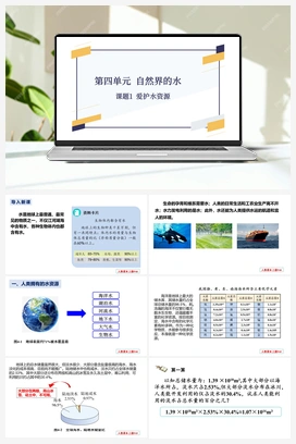 第四单元 课题1 爱护水资源-【优质课件】 人教版初中化学九年级上册