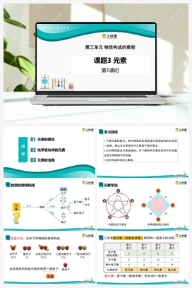 课题3 元素（第1课时）（课件+作业） 人教版初中化学九年级上册