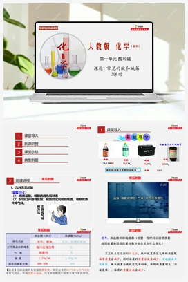 课题10.1 常见的酸和碱 第2课时（课件+练习+视频） 人教版初中化学九年级下册