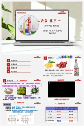 课题10.1 常见的酸和碱第1课时（课件+练习+视频） 人教版初中化学九年级下册
