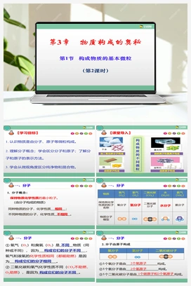 3.1 构成物质的基本微粒（第2课时）（课件+练习+视频） 沪教版初中化学九年级上册