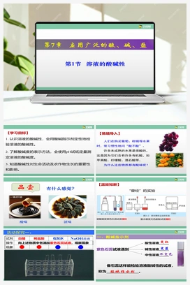 7.1 溶液的酸碱性（课件+练习+视频） 沪教版初中化学九年级下册