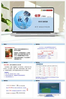 第1节 物质在水中的分散（课件+视频） 沪教版初中化学九年级下册