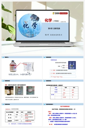 第2节 溶液组成的表示（课件+视频） 沪教版初中化学九年级下册