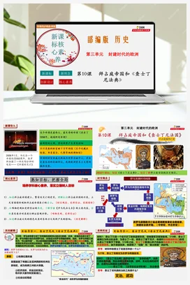 第10课拜占庭帝国和《查士丁尼法典》 新课标核心素养课件+考点+检测 历史九年级上册