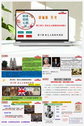 第17课君主立宪制的英国 新课标核心素养课件+考点+检测 历史九年级上册