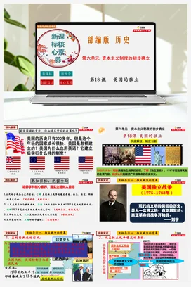 第18课美国的独立 新课标核心素养课件+考点+检测 历史九年级上册