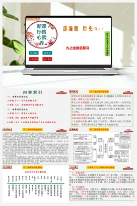 历史九年级上册总复习（新课标核心素养精品课件）