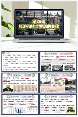 第25课经济和社会生活的变化（课件）（部编版） 历史八年级上册