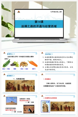 第14课 丝绸之路的开通与经营西域 课件 新人教版初中历史七年级上册