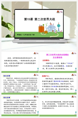 第15课 第二次世界大战 课件+视频 人教版初中历史九年级下册