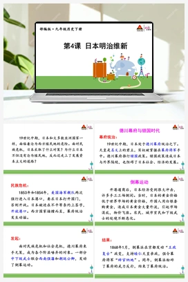 第4课 日本明治维新 课件+视频 人教版初中历史九年级下册
