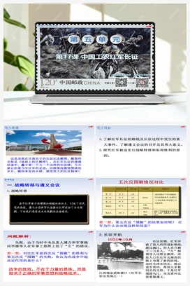 第17课 中国工农红军长征 课件+教案+导学案+视频 人教版初中历史八年级上册