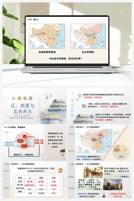 第9课 辽、西夏与北宋并立（课件+教案+导学案+作业+视频） 新人教版初中历史七年级下册