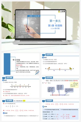 人教版数学七上 1.2.4 绝对值 课件 教学设计 导学案 分层作业