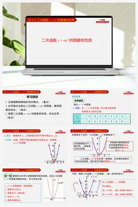 22.1.2 二次函数y=ax²的图象和性质-九年级数学上册同步教学课件（人教版）