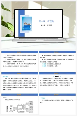 第一章 有理数 复习课 课件 冀教版 初中数学七年级上册