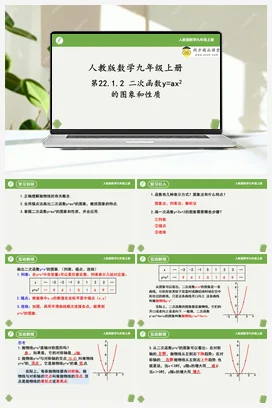 22.1.2 二次函数y=ax2的图象和性质 课件+重难点专项练习（四大题型）-2023-2024学年九年级数学上册同步精品课堂（人教版）
