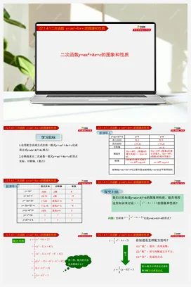 22.1.4.1 二次函数y=ax²+bx+c的图象和性质-九年级数学上册同步教学课件（人教版）
