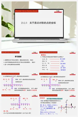 23.2.3 关于原点对称的点的坐标-九年级数学上册同步教学课件（人教版）