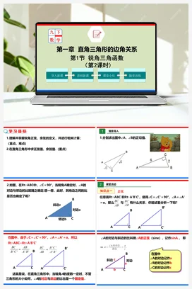 1.1.2 锐角三角函数（第2课时）（课件）-九年级数学下册（北师大版）