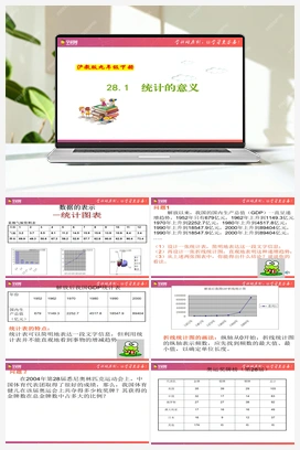 28.1 统计的意义 课件 初中数学沪教版九年级下册