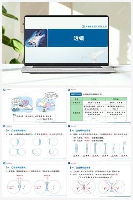5.1 透镜（课件+教学设计+知识导学+分层训练） 人教版初中物理八年级上册