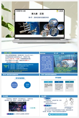 9.4 流体压强与流速的关系（课件+教案+导学案+作业） 人教版初中物理八年级下册