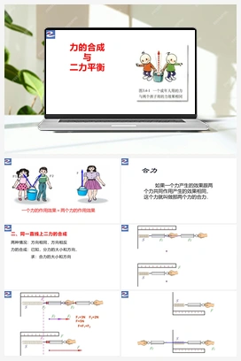 第二节 力的合成与二力平衡【大单元课件】 人教版初中物理八年级下册