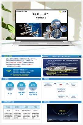 第十章《浮力》本章复习（课件+单元测试） 人教版初中物理八年级下册