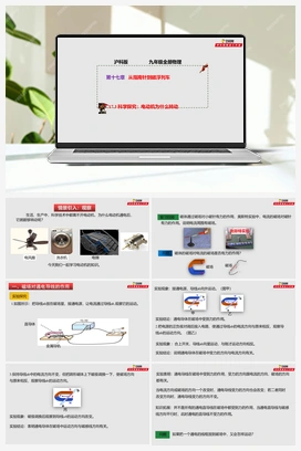 17.3 科学探究：电动机为什么会转动(课件+练习) 沪科版初中物理九年级上册