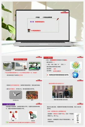 6.4来自地球的力（课件+练习） 沪科版初中物理八年级上册