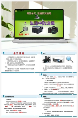 2.生活中的透镜（分层训练+课件） 人教版2024初中物理八年级上册