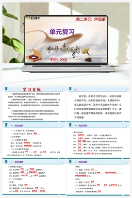 第二章 声现象（大单元教学设计+课件+单元测试） 人教版2024初中物理八年级上册