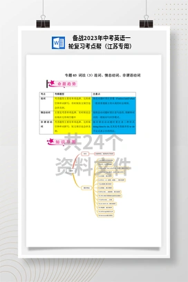 备战2023年中考英语一轮复习考点帮（江苏专用）