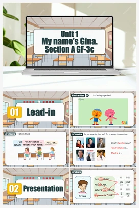 Unit 1 第2课时 Section A (Grammmar focus-3c) （课件+教案+导学案+作业） 人教版初中英语七年级上册