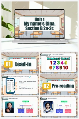 Unit 1 第4课时 (Section B 2a-2c) （课件+教案+导学案+作业） 人教版初中英语七年级上册