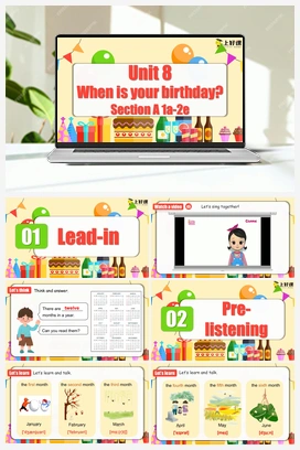 Unit 8 第1课时 (Section A 1a-2e) 课件+教案+导学案+作业 人教版初中英语七年级上册