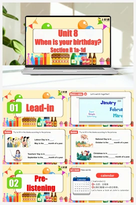 Unit 8 第3课时 (Section B 1a-1d) 课件+教案+导学案+作业 人教版初中英语七年级上册