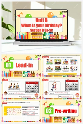 Unit 8 第5课时 (Section B 3a-SC) 课件+教案+导学案+作业 人教版初中英语七年级上册