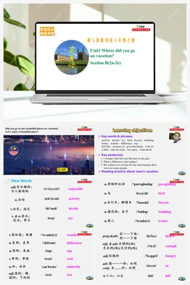 Unit1 SectionB(2a-2e)课件+教案+导学案+练习 人教版初中英语八年级上册