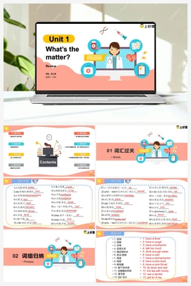 Unit 1（单元复习（课件+知识清单+单元测试）） 人教版初中英语八年级下册